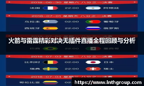 火箭与雷霆精彩对决无插件直播全程回顾与分析